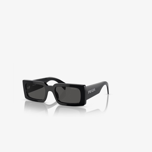 Prada PRA07 1AB5S0 52 Black Grey Sunglasses SPRA07 - Picture 1 of 3